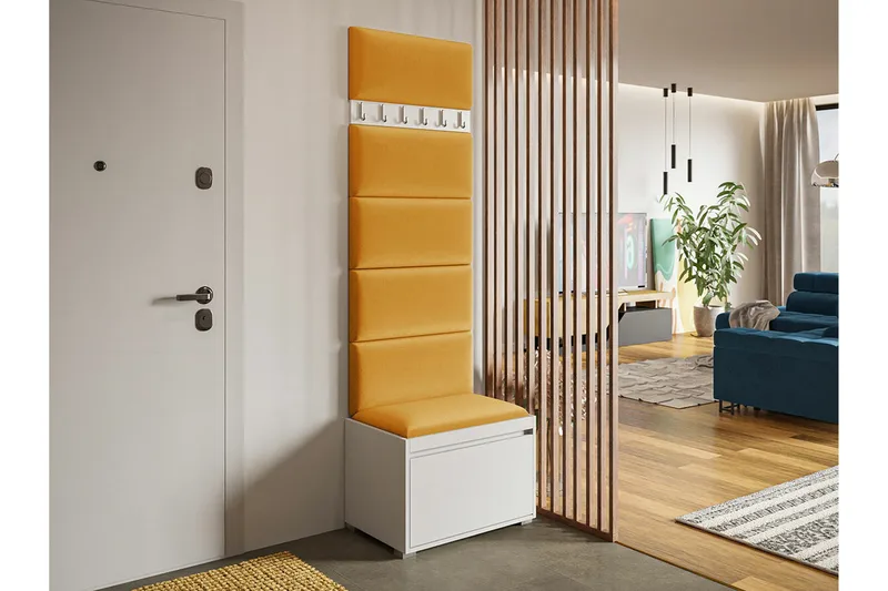Kenmare Highboard Yellow/White - Förvaring - Skåp - Förvaringsskåp