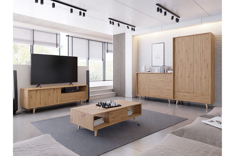 Kintore Highboard - Brun - Förvaring - Skåp - Förvaringsskåp