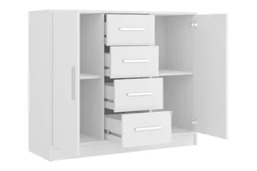 Kintore Highboard - Vit - Förvaring - Skåp - Förvaringsskåp