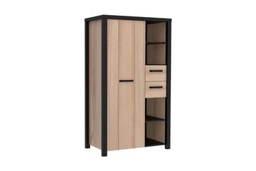 Konitsa Highboard 53x91 cm - Brun/Svart - Förvaring - Skåp - Förvaringsskåp