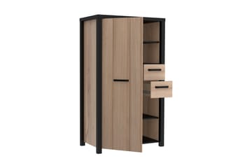 Konitsa Highboard 53x91 cm - Brun/Svart - Förvaring - Skåp - Förvaringsskåp