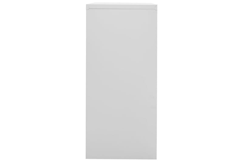 Dokumentskåp ljusgrå 90x46x103 cm stål - Grå - Arkivskåp & hängmappsskåp