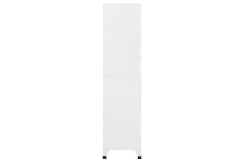 beBasic Förvaringsskåp ljusgrå och mörkgrå 90x40x180 cm stål - Grey - Dokumentskåp