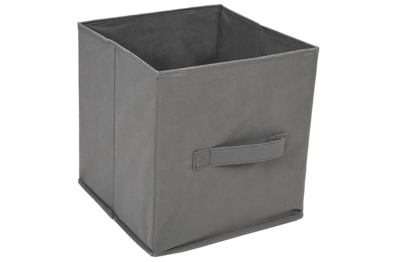 beBasic Förvaringsskåp med 3 tygkorgar grå 34x34x101 cm stål - Grey - Dokumentskåp