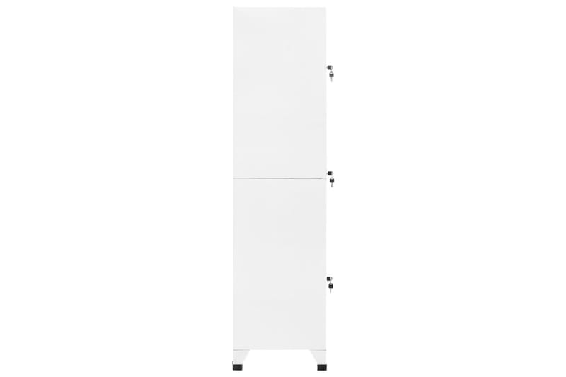 beBasic Förvaringsskåp vit 38x45x180 cm stål - White - Dokumentskåp