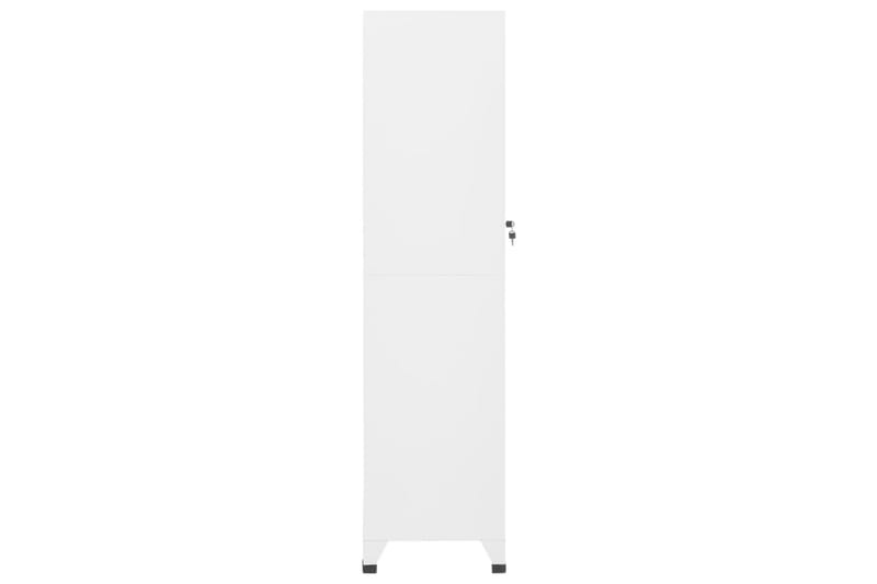 beBasic Förvaringsskåp vit 38x45x180 cm stål - White - Dokumentskåp