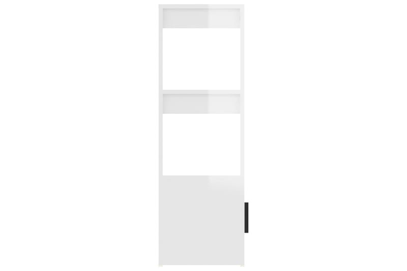 beBasic Förvaringsskåp vit högglans 80x30x90 cm konstruerat trä - White - Dokumentskåp