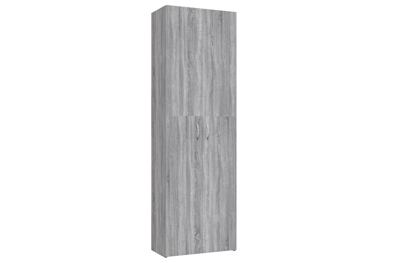 beBasic Kontorsskåp grå sonoma 60x32x190 cm konstruerat trä - Grey - Arkivskåp & hängmappsskåp