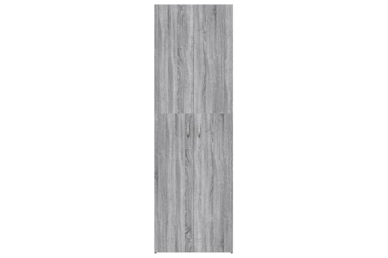 beBasic Kontorsskåp grå sonoma 60x32x190 cm konstruerat trä - Grey - Arkivskåp & hängmappsskåp
