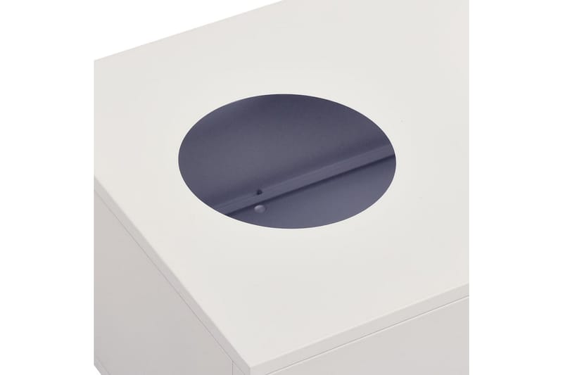Dokumentskåp med odlingslåda ljusgrå 90x40x125 cm stål - Grå - Dokumentskåp