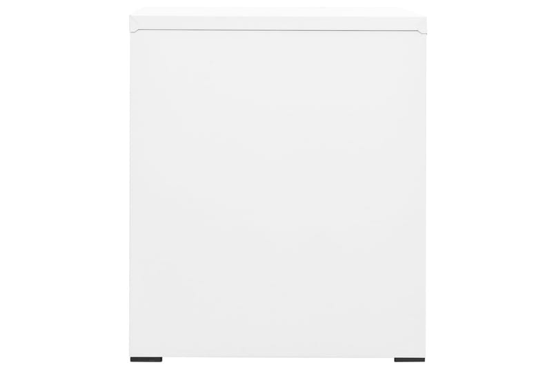 Dokumentskåp vit 46x62x72,5 cm stål - Vit - Dokumentskåp
