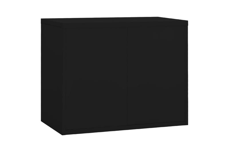 Dokumentskåp svart 90x46x72,5 cm stål - Svart - Dokumentskåp