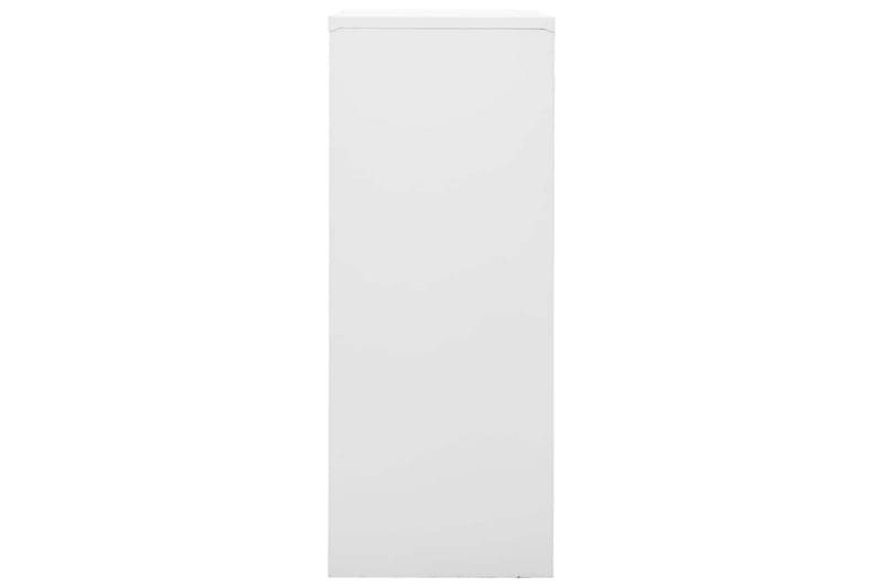 Dokumentskåp vit 90x40x102 cm stål - Vit - Dokumentskåp