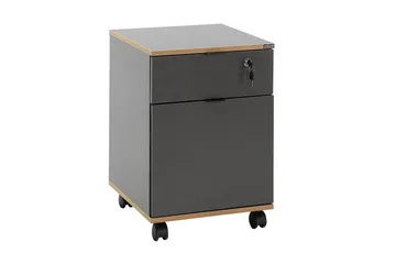 Flerfunktionsskåp Noriorsteadra Antracit / Ek - Gråfärgat trä/Antracit - Förvaring - Förvaringsmöbler - Byrå - Hurts