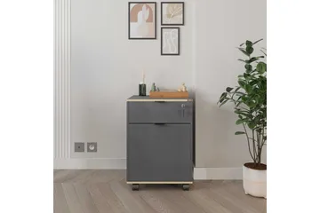 Flerfunktionsskåp Noriorsteadra Antracit / Ek - Gråfärgat trä/Antracit - Förvaring - Förvaringsmöbler - Byrå - Hurts