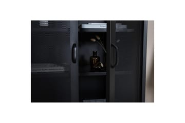 Skåp Misha - Svart, 40x80x102 - Förvaring - Skåp - Förvaringsskåp - Kontorsskåp - Dokumentskåp