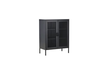 Skåp Misha - Svart, 40x80x102 - Förvaring - Skåp - Förvaringsskåp - Kontorsskåp - Dokumentskåp