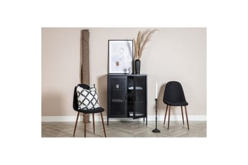 Skåp Misha - Svart, 40x80x102 - Förvaring - Skåp - Förvaringsskåp - Kontorsskåp - Dokumentskåp