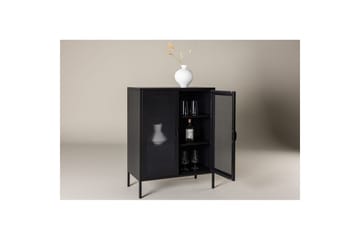 Skåp Misha - Svart, 40x80x102 - Förvaring - Skåp - Förvaringsskåp - Kontorsskåp - Dokumentskåp