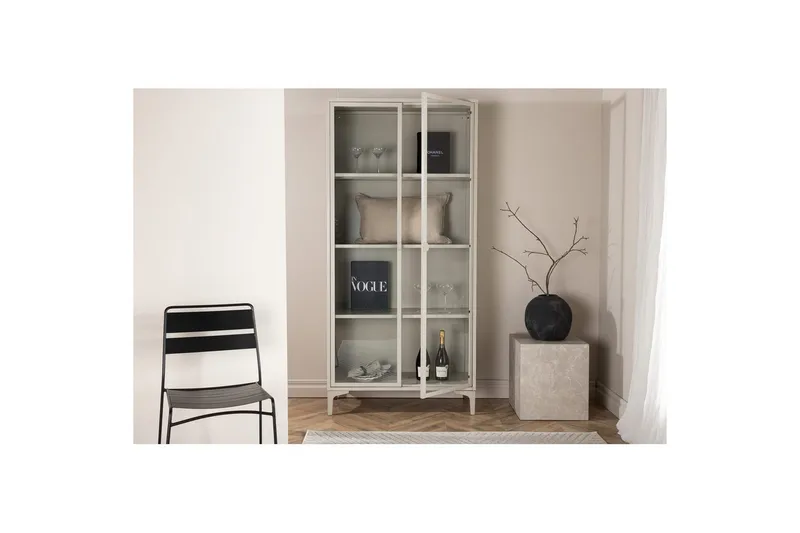 Skåp Piring - Beige - Förvaring - Skåp - Vitrinskåp