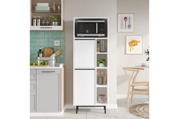 Liyakat Högskåp - Vit - Förvaring - Skåp - Förvaringsskåp