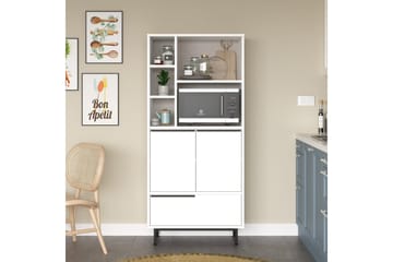 Liyakat Högskåp - Vit - Förvaring - Skåp - Förvaringsskåp