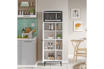 Liyakat Högskåp - Vit - Förvaring - Skåp - Förvaringsskåp