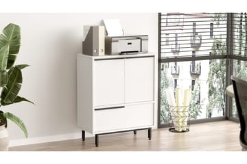 Liyakat Highboard - Vit - Förvaring - Skåp - Förvaringsskåp