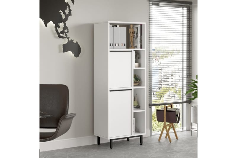 Liyakat Highboard - Vit - Förvaring - Skåp - Förvaringsskåp