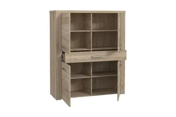 Loannia Highboard 42x117 cm - Brun - Förvaring - Skåp - Förvaringsskåp