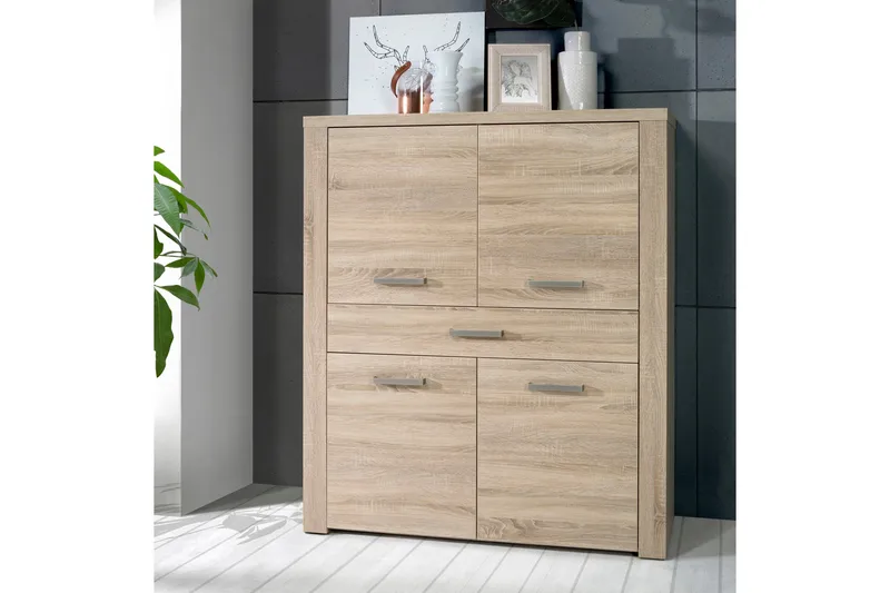 Loannia Highboard 42x117 cm - Brun - Förvaring - Skåp - Förvaringsskåp