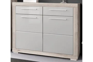 Luovaure Skoskåp 119 cm - Brun/Vit - Förvaring - Skåp - Förvaringsskåp