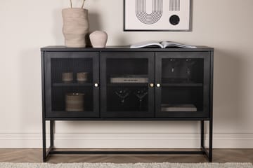 Malla Skåpsbyrå 120x40x80 cm - Svart - Förvaring - Skåp - Förvaringsskåp