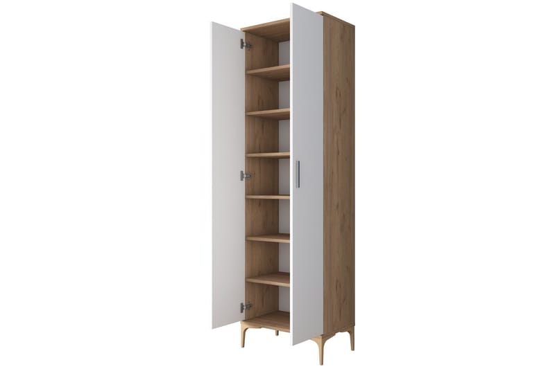 Manorma Highboard - Valnöt/Vit - Förvaring - Skåp - Förvaringsskåp