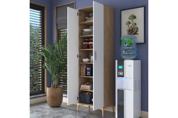 Manorma Highboard - Valnöt/Vit - Förvaring - Skåp - Förvaringsskåp