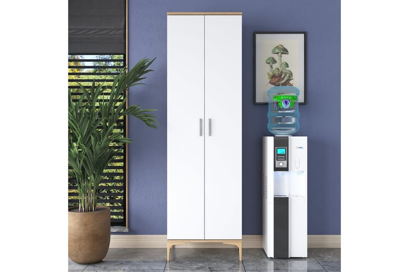 Manorma Highboard - Valnöt/Vit - Förvaring - Skåp - Förvaringsskåp