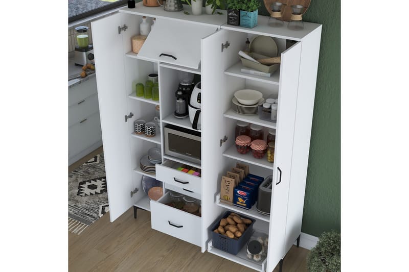 Manorma Highboard - Vit - Förvaring - Skåp - Förvaringsskåp