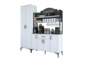 Manorma Highboard - Vit - Förvaring - Skåp - Förvaringsskåp