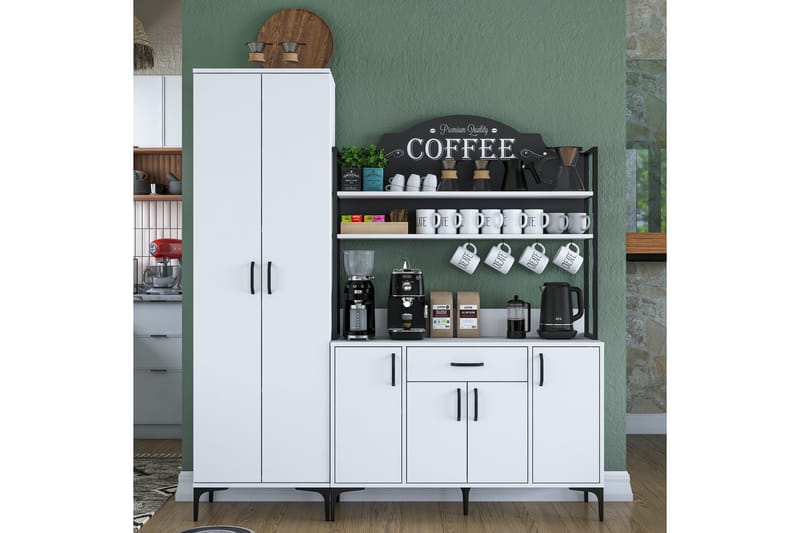 Manorma Highboard - Vit - Förvaring - Skåp - Förvaringsskåp