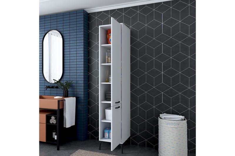 Manorma Highboard - Vit - Förvaring - Skåp - Förvaringsskåp