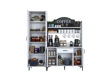 Manorma Highboard - Vit - Förvaring - Skåp - Förvaringsskåp