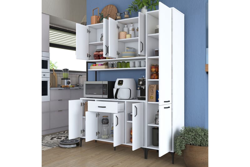 Manorma Highboard - Vit - Förvaring - Skåp - Förvaringsskåp