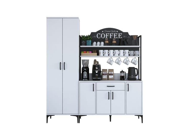 Manorma Highboard - Vit - Förvaring - Skåp - Förvaringsskåp