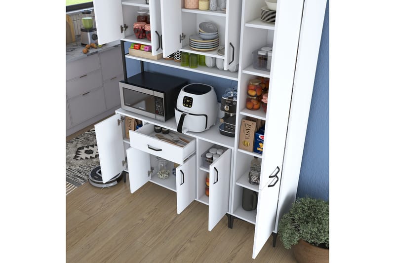 Manorma Highboard - Vit - Förvaring - Skåp - Förvaringsskåp