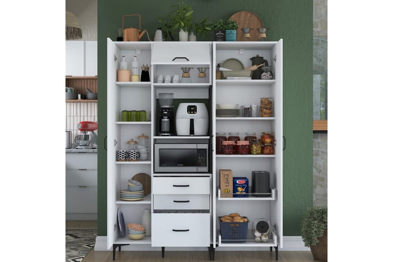 Manorma Highboard - Vit - Förvaring - Skåp - Förvaringsskåp