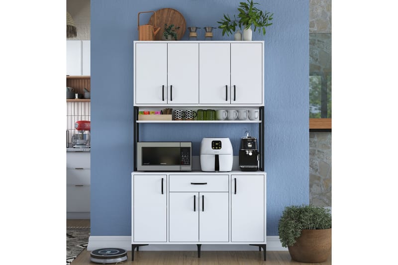 Manorma Highboard - Vit - Förvaring - Skåp - Förvaringsskåp