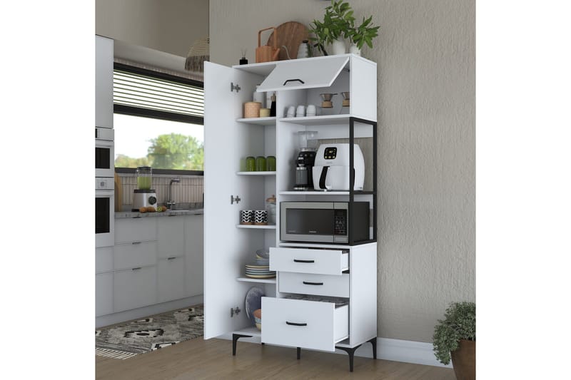 Manorma Highboard - Vit - Förvaring - Skåp - Förvaringsskåp