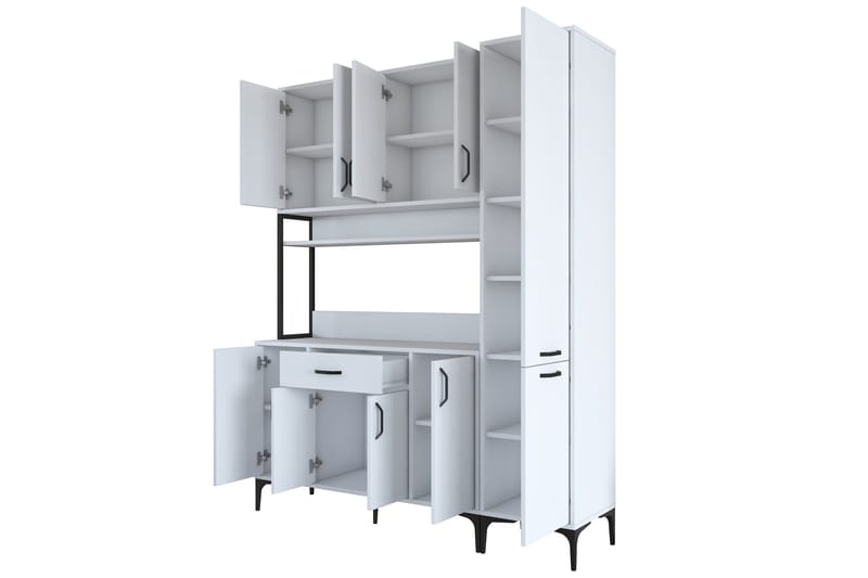 Manorma Highboard - Vit - Förvaring - Skåp - Förvaringsskåp