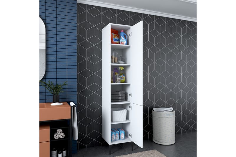 Manorma Highboard - Vit - Förvaring - Skåp - Förvaringsskåp