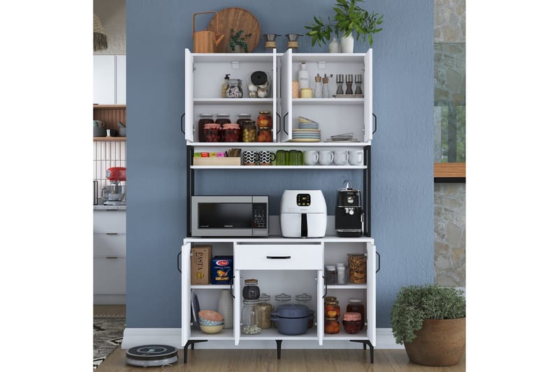 Manorma Highboard - Vit - Förvaring - Skåp - Förvaringsskåp